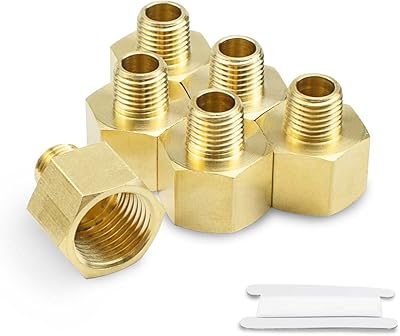 6 pièces 3/4" femelle à 1/2" mâle psp pointek douille hexagonale en laiton