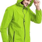 Veste de pluie imperméable kizi pour hommes avec capuche pliable manteaux