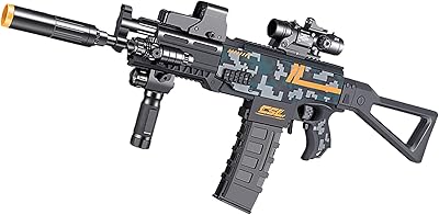 Pistolet jouet arme souple pistolet à balle automatique jouet real bullet magazine jouet d'entraînement jouets amusants excellents cadeaux d'anniversaire et cadeaux de noël pour garçons filles, enfants et adolescents. DIAYTAR COTE D'IVOIRE est une boutique en ligne généraliste qui offre plus de 300 000 références de produits. Elle est reconnue comme l'une des boutiques leaders en Côte d'Ivoire, proposant une large gamme de produits pour répondre aux besoins divers des clients. Elle se distingue par sa qualité de service et sa fiabilité.