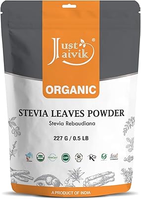 Poudre de feuilles de stévia 100 % biologique - substitut de sucre biologique