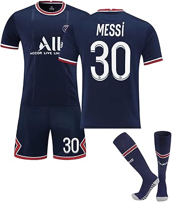 Maillot de football pour enfants, kit de football messi 30 pour garçons et enfants, chemises à manches courtes, vêtements de sport pour garçons et filles, meilleurs cadeaux. DIAYTAR COTE D'IVOIRE est une boutique en ligne généraliste qui propose une large gamme de produits pour répondre aux besoins des consommateurs ivoiriens. Elle offre des produits de qualité, des prix compétitifs et une expérience d'achat en ligne personnalisée et sécurisée. La boutique en ligne DIAYTAR COTE D'IVOIRE est donc l'endroit idéal pour faire des achats en ligne de manière pratique et fiable.
