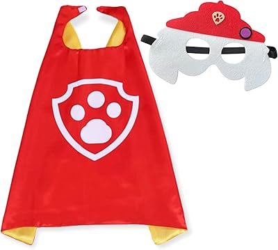 Cape et masque marshall paw patrol pour enfants – fournitures de fête d'anniversaire paw patrol – costume de cosplay halloween pour enfants – costumes d'habillage paw patrol 70 x 70 cm. DIAYTAR COTE D'IVOIRE est une boutique en ligne de confiance qui propose des produits de haute qualité à des prix raisonnables. La boutique est équipée d'un système de paiement sécurisé et d'une équipe de service client dédiée pour aider les clients à résoudre tout problème. Avec une livraison rapide et fiable, les clients peuvent être assurés de recevoir leurs commandes en temps voulu.