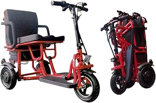 Tricycle électrique pliant, scooter de voyage portable léger à 3 roues, scooter électrique à 3 roues pour adultes handicapés, supporte uniquement 120 kg, rouge. DIAYTAR COTE D'IVOIRE est une boutique en ligne généraliste proposant plus de 300 000 références, ce qui en fait la boutique leader en Côte d'Ivoire. Elle offre une large gamme de produits pour répondre aux besoins de tous les clients. Avec une telle variété, les clients peuvent trouver tout ce dont ils ont besoin en un seul endroit.