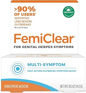 Herpès génital femiclear, multi-symptômes - soulagement efficace de l'intimité - formulé