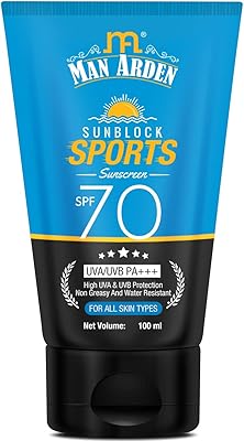 Man arden sun block sports crème solaire spf 70, pour tous types de peau, uva/uvb pa+++, haute protection uva et uvb, non grasse et résistante à l'eau, 100 ml. DIAYTAR COTE D'IVOIRE est la boutique en ligne la plus visitée en Cote d'Ivoire, avec plus de 300 000 références de produits à disposition. Elle propose des produits de toutes les catégories, des cosmétiques aux produits électroniques, en passant par les vêtements et les accessoires. Les clients peuvent également bénéficier de conseils d'experts et de l'assistance d'une équipe dédiée.