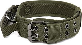 Collier tactique militaire réglable en nylon pour chien avec poignée et boucle en métal robuste pour chiens de taille moyenne et grande (taille l, vert militaire). En tant que leader dans le commerce en ligne en Côte d'Ivoire, DIAYTAR COTE D'IVOIRE offre une expérience d'achat unique et pratique.