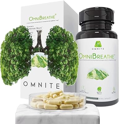 Omnibreathe - mélange avec nac et herbes naturelles pour le soulagement de l'asthme, la santé bronchique, le nettoyage des poumons et la désintoxication pour les fumeurs, le bien-être respiratoire, réduit naturellement la toux et élimine le mucus/les mucosités, 60 capsules végétales. En tant que leader du marché en Côte d'Ivoire, DIAYTAR COTE D'IVOIRE s'efforce de fournir à ses clients les meilleurs produits et services possibles, avec une livraison rapide et fiable dans tout le pays. La boutique est également connue pour son service client exceptionnel et sa politique de retour flexible.