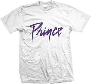 T-shirt unisexe adulte prince avec logo prince violet, blanc