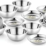 Ensemble d'assiettes à dessert sager® platinum 6 pièces en acier inoxydable et 6