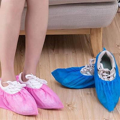 100 couvre-chaussures jetables épais non tissés, respirants et antidérapants, adaptés aux hommes