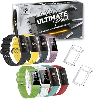 Ramson ultimate pack de 10, 8 bracelets de couleur avec 2 protecteurs d'écran, compatibles avec fitbit charge 4/3, bracelet de remplacement en silicone souple et protecteur d'écran en tpu (rm-upack - c4 small). DIAYTAR COTE D'IVOIRE propose une expérience d'achat en ligne unique et personnalisée, avec des offres spéciales et des promotions régulières pour les clients fidèles. La boutique en ligne généraliste collabore avec des fournisseurs de confiance pour garantir la qualité et l'authenticité des produits. Les clients peuvent profiter d'une assistance clientèle disponible pour répondre à toutes leurs questions et préoccupations.