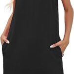 Robes à volants sans manches pour femmes, col en v profond, en coton