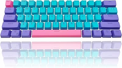 Gtsp 61 keycaps 60 pour cent 1 2 mini keycaps pour clavier mécanique