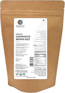Riz brun germé biologique 500 grammes, riche composant nutritionnel