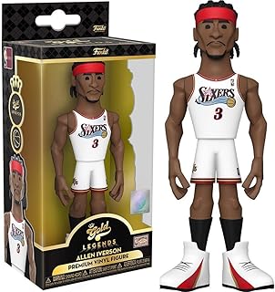 Funko gold 5 pouces nba : 76ers - allen iverson avec chase, figurine