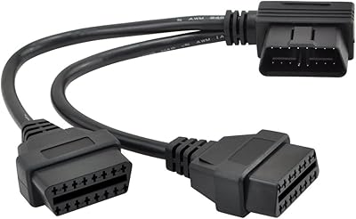Ikkegol 30cm/12 câble répartiteur en y obd2 obd ii à angle droit 1 x adaptateur de fil j1962 mâle et 2 femelles. DIAYTAR COTE D'IVOIRE est une boutique en ligne généraliste qui propose plus de 300 000 références de produits divers. Elle est reconnue comme l'une des boutiques leaders en Côte d'Ivoire, offrant une large gamme de choix pour ses clients. Avec une telle variété, les clients peuvent trouver tout ce dont ils ont besoin sous un même toit.