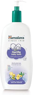Gel douche bébé doux himalaya avec distributeur à pompe, ne contient ni produits