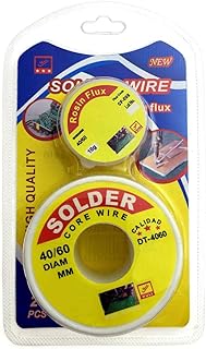 Fil d'étain à noyau 40/60 + fil à souder en colophane 1,0 mm