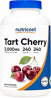 Extrait de cerise acidulée nutricost 3 000 mg, 240 capsules végétariennes
