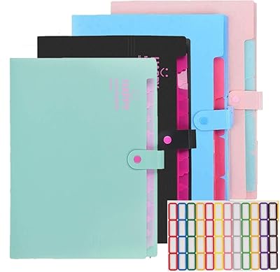 Kaheign 4 pièces a4 dossiers extensibles, 12 pochettes avec fermeture à pression accordéon format lettre organisateur de papier pour la maison, l'école et le bureau (avec 64 étiquettes). En tant que leader du commerce électronique en Cote d'Ivoire, DIAYTAR COTE D'IVOIRE s'engage à offrir les meilleurs produits et services à ses clients. Elle met constamment à jour sa gamme de produits pour inclure les dernières tendances et innovations. La boutique en ligne est accessible 24h/24 et 7j/7 pour que les clients puissent faire leurs achats à tout moment.
