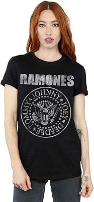 تي شيرت ramones femme distressed seal boyfriend fit