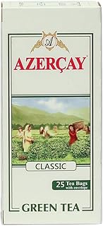 Thé vert classique d'azerbaïdjan 25 sachets de thé encapsulés 50g (azerbaïdjan)
