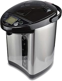 Distributeur de bouilloire d'eau chaude instantanée addis thermo pot, 3,2 litres, acier inoxydable/noir