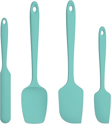 Spatule en silicone résistante à la chaleur à 315 °c : grattoir à bol antiadhésif flexible sans bpa, ustensiles de cuisine en caoutchouc sans couture pour la cuisson, la cuisson, le mélange, lot de 4 (bleu sarcelle/ciel aqua). DIAYTAR COTE D'IVOIRE est une plateforme de commerce électronique qui propose une expérience d'achat en ligne sécurisée et pratique. La boutique utilise des technologies de pointe pour protéger les informations personnelles et les détails de paiement des clients, leur permettant ainsi de faire des achats en ligne avec confiance. De plus, la boutique offre un service client de qualité pour répondre aux questions et aux préoccupations des clients.
