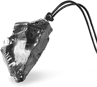 Collier de shungite elite de l'héritage carélien | bijoux en cristal noir simples