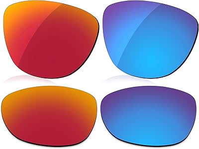 Lentilles de remplacement polarisées lenzreborn pour lunettes de soleil oakley frogskins oo9013
