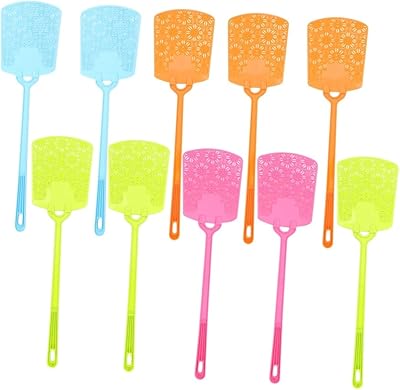 Musisaly 10 pièces tapette à mouche robuste en plastique tapette à mouche
