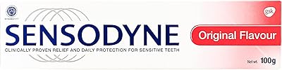 Dentifrice sensodyne saveur originale 100 g - cliniquement prouvé pour le soulagement et la protection quotidienne des dents sensibles. Notre boutique en ligne propose une grande variété de produits, allant de l'électronique à la mode, en passant par les produits alimentaires et les articles de maison. Nous nous efforçons de vous offrir les meilleurs prix et les produits de haute qualité pour vous satisfaire. Chez DIAYTAR COTE D'IVOIRE, nous sommes fiers de notre service client de haute qualité.