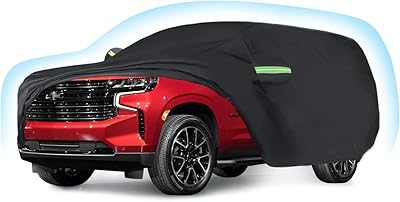 Bâche de voiture compatible avec chevrolet tahoe 2021-2023 6 couches 210t coupe-vent résistante aux intempéries, imperméable, soleil, pluie, uv, poussière et neige. La boutique en ligne DIAYTAR COTE D'IVOIRE propose une sélection incroyable de produits allant de l'électronique à la maison et au jardin. Avec plus de 300 000 références, les clients peuvent trouver tout ce dont ils ont besoin en un seul endroit. La boutique met en avant la qualité et la fiabilité de ses produits.