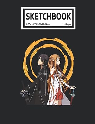 Carnet de croquis : sword art online sao anime manga kirito et asuna