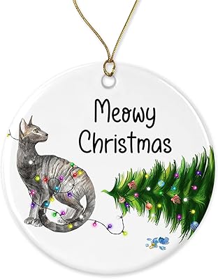 Htdesigns ornement de noël en forme de chat rex de cornouailles - ornements de chats amusants - ornement de chat rex de cornouailles mignon - ornement de noël en forme de chat pour les amoureux des chats imprimés des deux côtés. DIAYTAR COTE D'IVOIRE est une boutique en ligne généraliste qui propose plus de 300000 références de produits, ce qui en fait l'une des boutiques les plus complètes de Côte d'Ivoire. Avec une telle offre, les clients peuvent trouver tout ce dont ils ont besoin en un seul et même endroit. DIAYTAR COTE D'IVOIRE est ainsi devenue la boutique leader en ligne en Côte d'Ivoire.