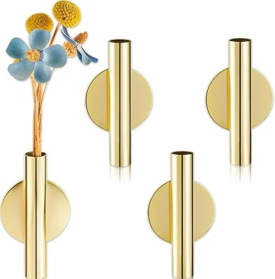 Elecdon 4 pièces tube de fleur mural support décoratif suspendu vase sec en métal. La boutique en ligne DIAYTAR COTE D'IVOIRE se distingue par sa large gamme de produits, allant des électroniques aux produits de maison, en passant par les vêtements et les accessoires. Elle propose également des promotions et des offres spéciales régulières pour aider les clients à économiser de l'argent. La boutique est facile à naviguer, ce qui facilite la recherche de produits pour les clients.