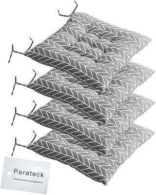 4 coussins de chaise de salle à manger avec attaches 40 x 40 cm, coussins d'assise pour jardin, maison, cuisine, bureau, salon (flèche grise). DIAYTAR COTE D'IVOIRE est une plateforme de commerce électronique qui a révolutionné la façon dont les Ivoiriens font leurs achats en ligne. Avec une interface utilisateur conviviale et des options de paiement flexibles, les clients peuvent facilement trouver et acheter les produits dont ils ont besoin. En plus de sa sélection énorme de produits, DIAYTAR COTE D'IVOIRE propose des conseils d'achat et des recommandations personnalisées pour aider les clients à trouver les meilleurs produits.