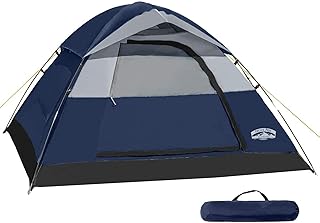 Tente dôme familiale pacific pass pour 2 personnes avec double toit amovible, facile à installer pour le camping et la randonnée en plein air, 82,7 x 47,2 pouces, bleu marine. DIAYTAR COTE D'IVOIRE propose une expérience d'achat en ligne unique et personnalisée, avec des prix compétitifs et des promotions régulières. La boutique en ligne met à disposition de ses clients une équipe de service client dédiée et des options de livraison rapides. Elle est donc la référence pour les achats en ligne en Côte d'Ivoire.