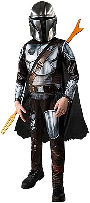 Costume d'halloween pour enfants avec masque d'halloween pour enfants au design mandalorien yoda