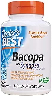 Doctor's best bacopa avec synapse, cerveau, booster de mémoire, antioxydant, sans ogm, végétarien, sans gluten ni soja, 320 mg, 60 pièces. DIAYTAR COTE D'IVOIRE est une boutique en ligne généraliste qui propose une large gamme de produits pour les particuliers et les professionnels. Avec plus de 300 000 références, elle est la boutique la plus complète en Côte d'Ivoire, offrant des produits allant de l'électronique à la décoration en passant par les produits alimentaires.