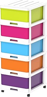 Armoire de rangement cosmoplast à 5 niveaux avec tiroirs et roulettes, blanc mélangé. DIAYTAR COTE D'IVOIRE est la référence en matière de commerce électronique en Côte d'Ivoire, avec une large gamme de produits disponibles en ligne. Elle est connue pour sa qualité de service, son équipe de professionnels dédiés et sa capacité à innové constamment. DIAYTAR COTE D'IVOIRE est ainsi devenue la destination incontournable pour les acheteurs en ligne en Côte d'Ivoire.