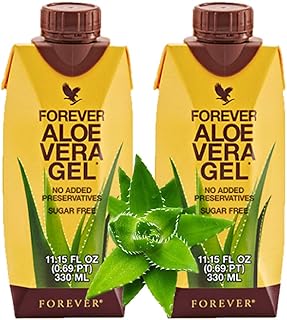 Gel d'aloe vera forever living (330 ml par paquet) à 997 % provenant