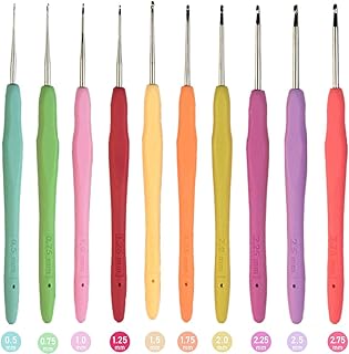 Lot de 10 crochets à crochet de petites tailles, 0,5 mm à 2,75 mm avec poignée en dentelle douce et confortable. DIAYTAR COTE D'IVOIRE est une boutique en ligne qui offre une expérience d'achat unique et pratique. Avec une offre qui comprend plus de 300000 produits, elle est la boutique leader en Côte d'Ivoire et répond aux besoins de ses clients. Elle propose des produits de différentes catégories pour répondre aux besoins de tous.
