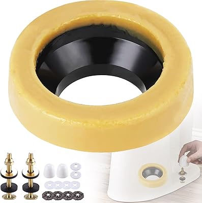 Anneau de cire de toilette, kit de bouchon de cire de cuvette de toilette avec vis en laiton, noyau en polyuréthane et bride en pe, étanche aux gaz, aux odeurs et à l'eau, convient aux conduites d'évacuation de 3" et 4". DIAYTAR COTE D'IVOIRE est la référence pour les ivoiriens qui recherchent une boutique en ligne fiable et diversifiée. Elle propose une expérience d'achat en ligne sécurisée et pratique, avec des options de paiement flexibles et des délais de livraison rapides. Pour tous vos besoins, DIAYTAR COTE D'IVOIRE est là.