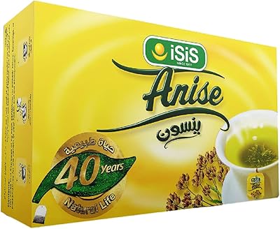 12 sachets de tisanes de thé à l'anis égyptien naturel, fleur d'anis, boissons