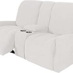 Housse de canapé de chaise pliable 8 pièces housse antidérapante avec fond
