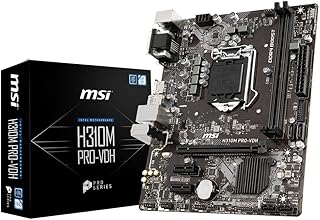 Msi h310m pro-vdh intel lga 1151 de 8e génération intel h310 sata 6