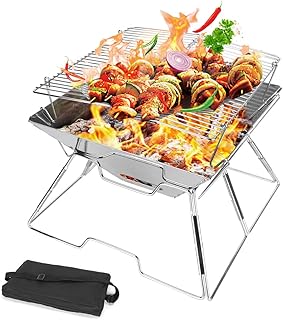 Beauté pliante grille de camping poêle à feu de camping, compact premium 304 en acier inoxydable extérieur maison pique-nique portable camping barbecue poêle avec sac de transport. DIAYTAR COTE D'IVOIRE se positionne comme la référence en matière de commerce électronique en Côte d'Ivoire, avec plus de 300000 références disponibles. Elle garantit une naviguation aisée sur son site, des délais de livraison rapides et une sécurité de paiement renforcée. Les clients de DIAYTAR COTE D'IVOIRE apprécient la facilité d'utilisation du site et la qualité des produits offerts.