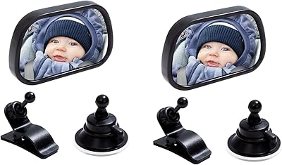 Miroir de voiture pour bébé en acrylique réglable à 360 degrés miroir