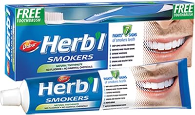 Dentifrice naturel dabur de fumeurs à base de plantes | enrichi en écorce de mûre, bois de balle, écorce de lotus, sel et menthe poivrée | pour des gencives saines et des dents fortes - 150 grammes + brosse à dents. DIAYTAR COTE D'IVOIRE se démarque par son engagement à offrir des produits de haute qualité à des prix compétitifs, tout en garantissant un service clients de haute qualité. La boutique en ligne propose également des produits locaux et internationaux, ce qui permet aux clients de découvrir de nouvelles marques et de nouveaux produits. Les clients peuvent également laisser des commentaires et des évaluations sur les produits.